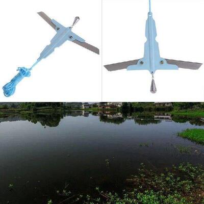 OOTDTY Fishing Water Grass Remover Knife Removal Tools