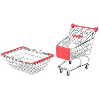 2 Pcs Mini Trolley French Fries Basket Reusable Food