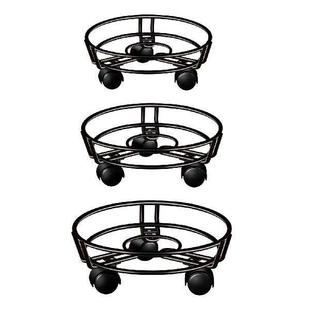 Planter Trolley Balcony Garden Home Rolling Plant Stand Pot
