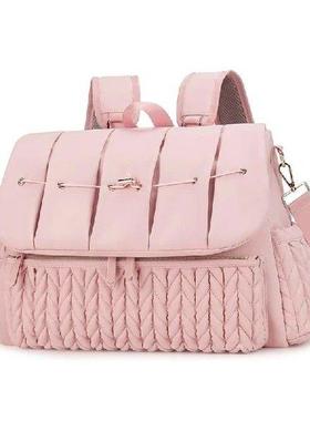 Mom Diaper Backpack Spacious with Insulated Bottle Case