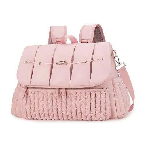 Mom Diaper Backpack Spacious with Insulated Bottle Case