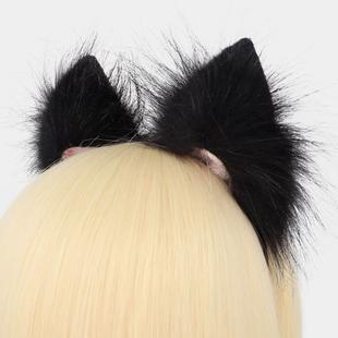 Furry Hai Fur Ear Fox Cat Headband Ears Animal Faux Handmade