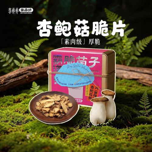 李养养杏鲍菇脆片即食零食非油炸