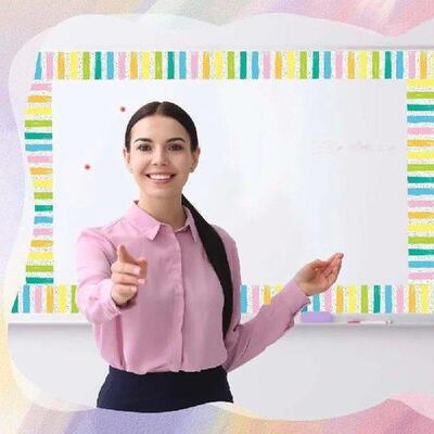 Self Adhesive Chalkboard Bulletin Board Border Paper DIY