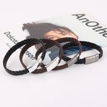 Leather Bracelet Hand-woven Simple Casual Men