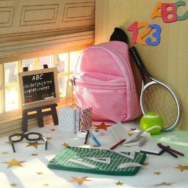 1/6 1/12 Scale Miniature Dollhouse Blackboard Caryon Ruler