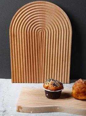 Serving Tray Wave Arched Shape Multi-functional Grooved