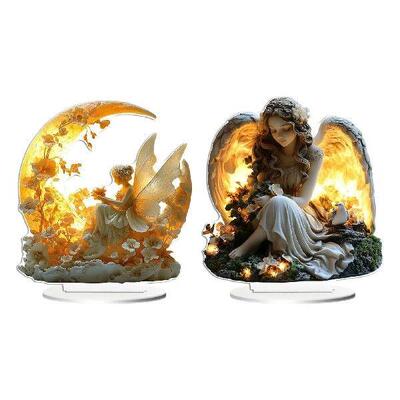 Fairytale Angel with Table Sign Decoration with Bracket