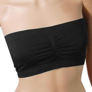 Women Ladies Strapless Boob Tube Top Padded Bandeau Bra 8 Co