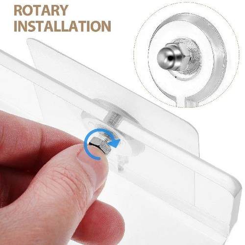 4 Pcs Acrylic Storage Rack Floating Shelves for Wall