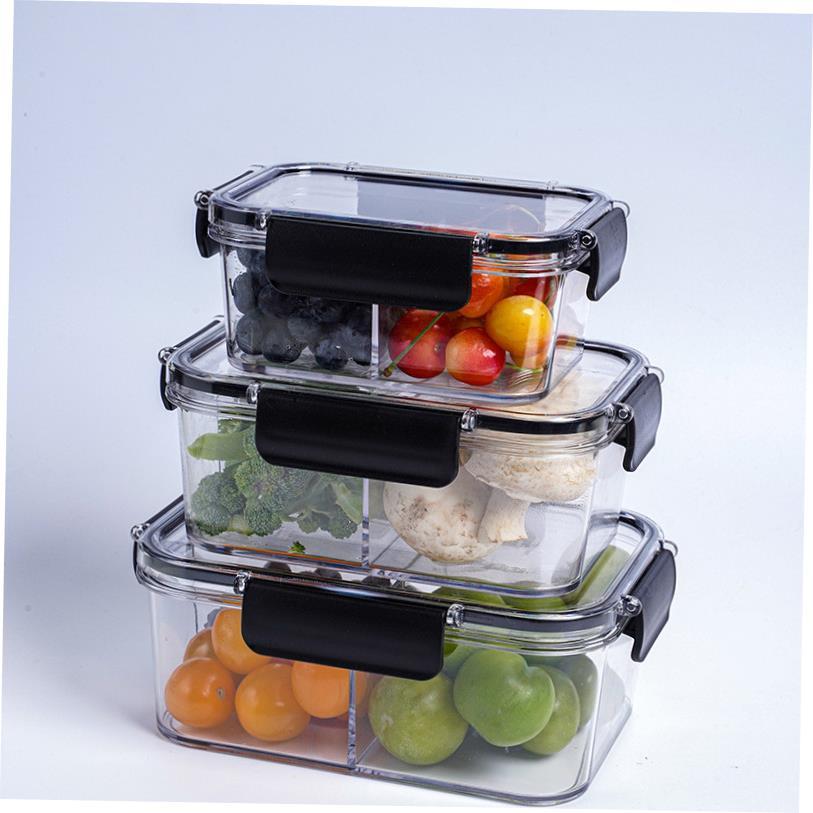 plastic food fruit storage box container lunch fridge big