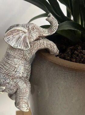 Elephant Hanging Flower Pot Charming Balcony & Garden