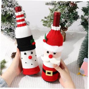 red atmosphere wine Restaurant decoration set 圣诞Christmas