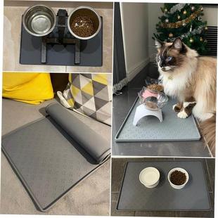 Silicone Pet Pad Food Feeding Bowl Mat Cats Dog Placemat