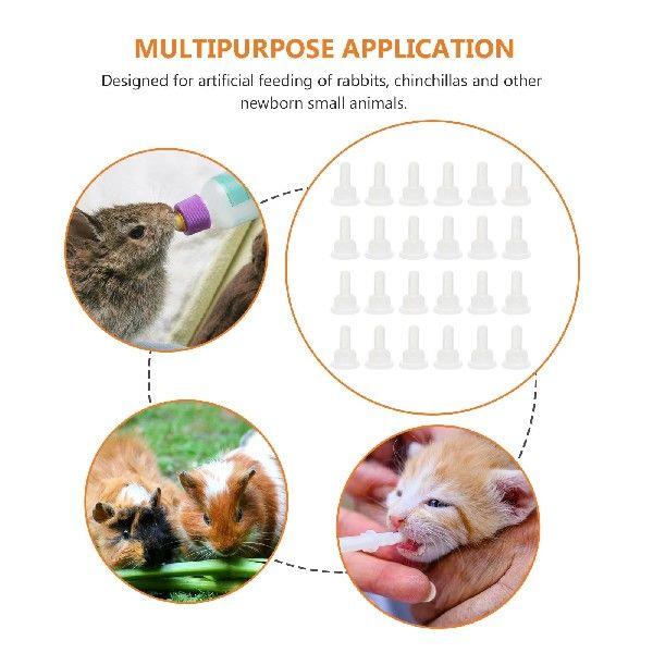 Bunny Feeding Pacifiers Pet Bottle Nipple Safe Silicone