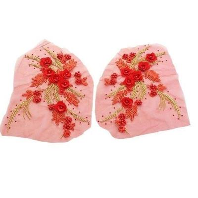 Sequin Embroidery Sequined Embroidery Patches DIY White