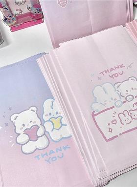 Korean style ins cute bear gift bag bread bag paper bag sund