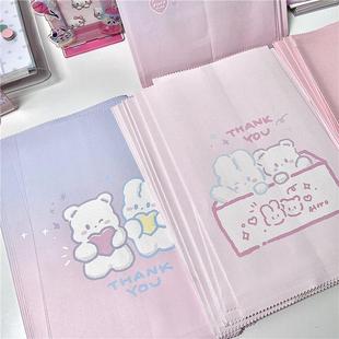 Korean style ins cute bear gift bag bread bag paper bag sund
