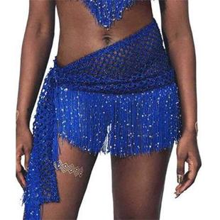 performance towel lace hip 流苏系带镂空腰巾肚皮舞服 Dance