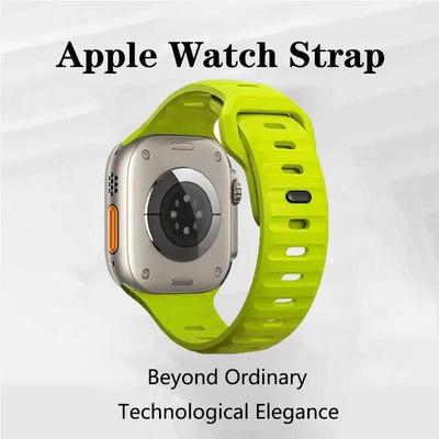 Silicone Strap for Apple Watch Band 9 8 7 41mm 45mm ultra 2