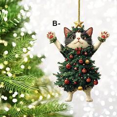 Christmas Tree Cat Decorations Holiday Tree Costume Kitten P