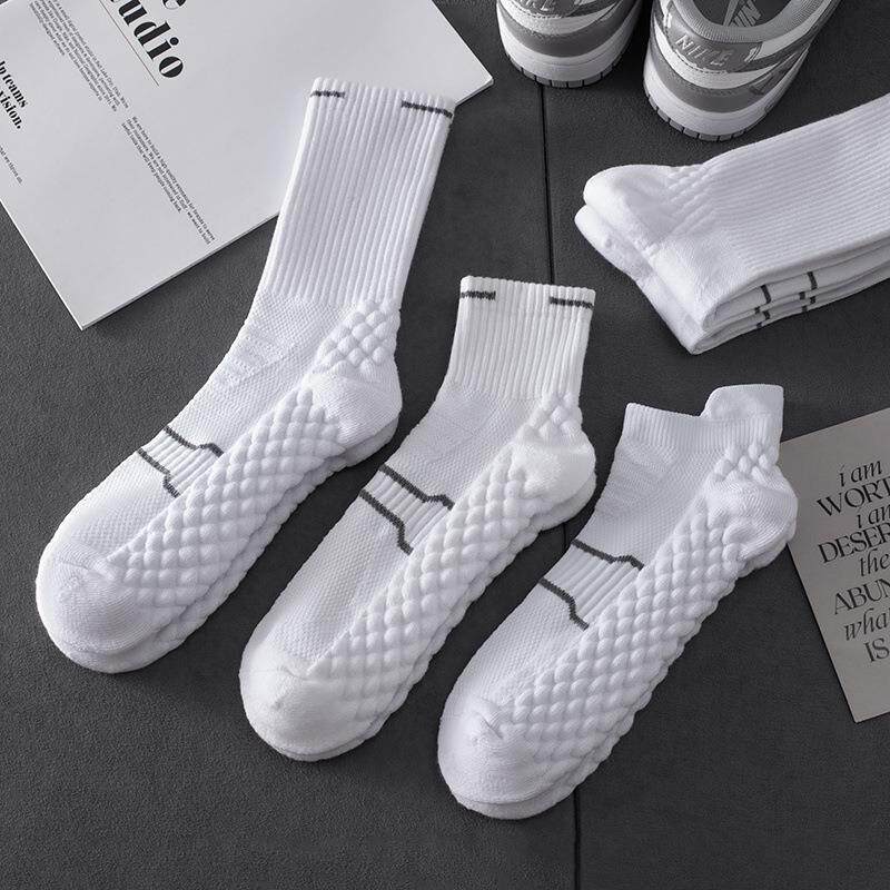 Running Socks Thin - Moisture-Wicking Black/White