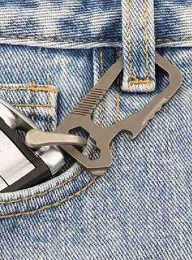 Multifunctional Mini Titanium Buckle Key Ring Car Buckle