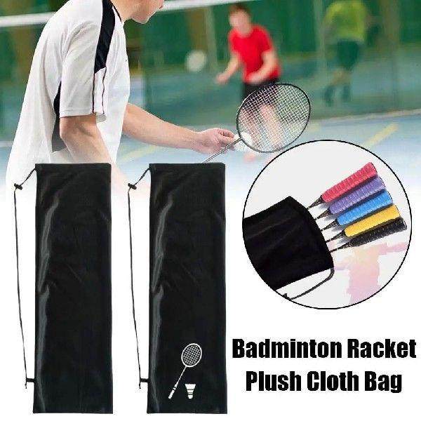 Plush Cloth Badminton Racket Ball Bag Single Shoulder Sport - 封面