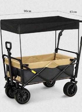 Awning Canopy For Garden Wagon Attachment Sun Shade Cover