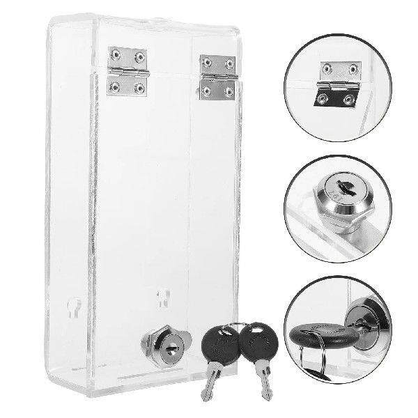 Mobile Phone Storage Box Drawer Transparent Case Password