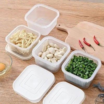 Kitchen Scallion Storage Box Double Layer Refrigerator