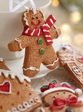 Resin Gingerbread Man Ornaments -Heart House Christmas Decor