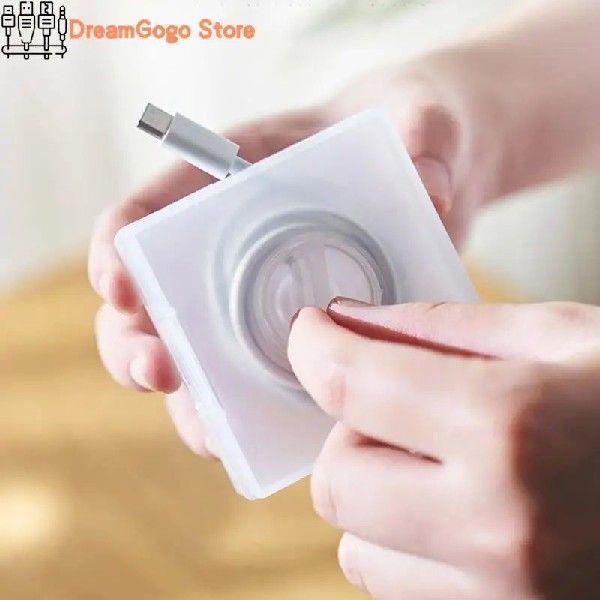 1PC Transparent Charging Cord Organizer Portable Charger