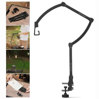 Folding Lamp Stand Collapsible Iron Lantern Stand Portable