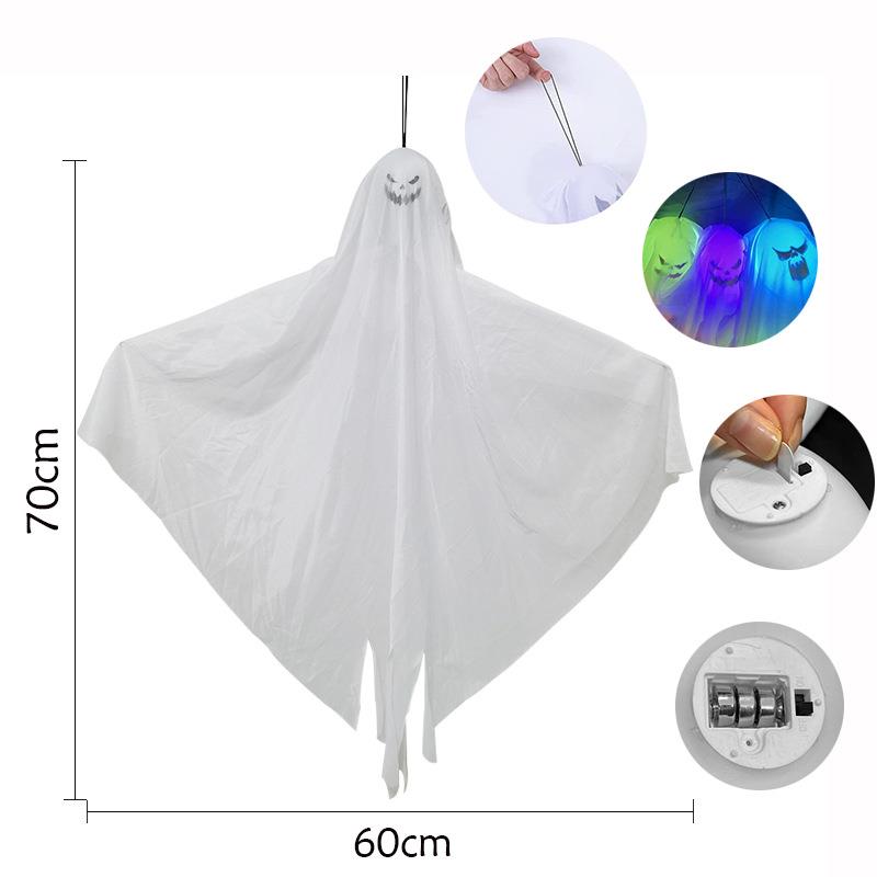 Halloween Luminous Ghost Hanging Courtyard Site Layout Door