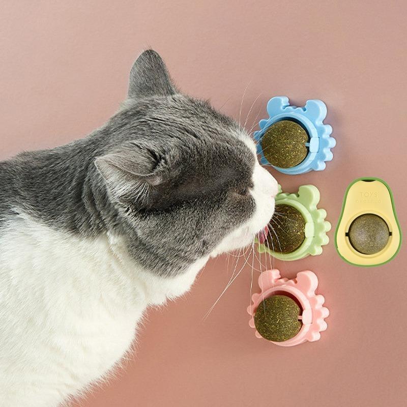 1/2/3/4 Pcs Avocado Catnip Wall Ball Cat Edible Catnip Toys