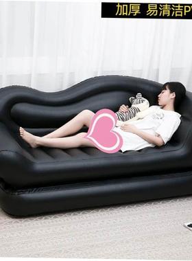 Inflatable sofa bed outdoor folding air cushion bed sofa