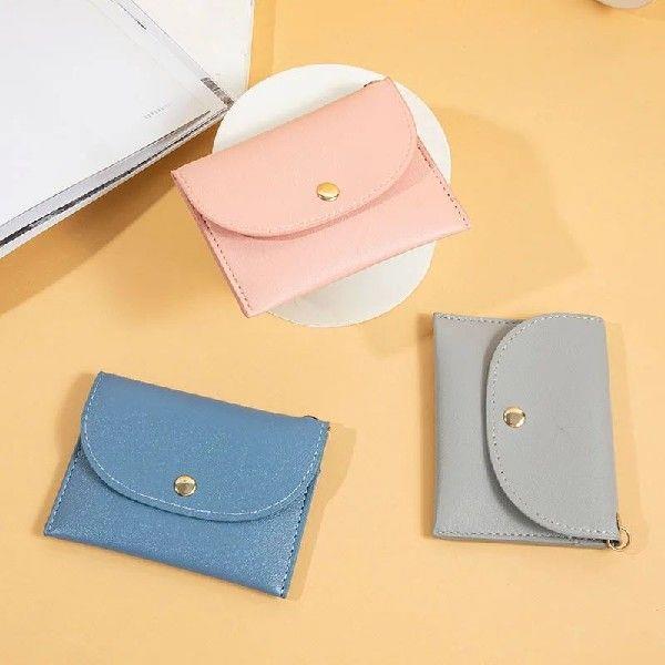 Solid Color PU Leather Credit Card Holder Credit Card