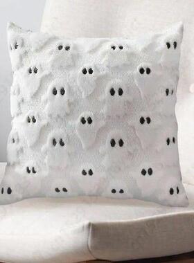 Halloween Cute Ghost Couch Cushion Pillow Cover Ghost Throw