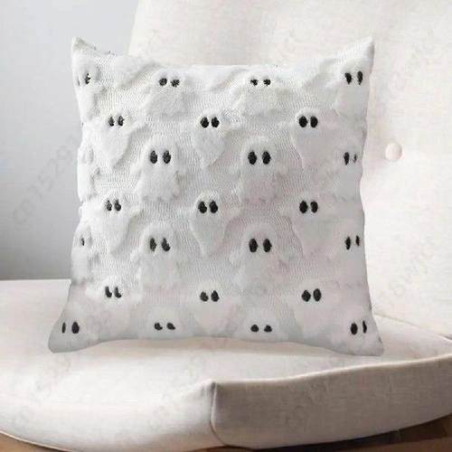 Halloween Cute Ghost Couch Cushion Pillow Cover Ghost Throw