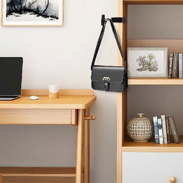 2 Pcs 360 Degree Desktop Metal Base I-Clamp Cantilever