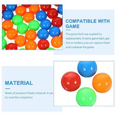 120pcs Puzzle Game Marbles Toy Balls Replacement Colorful
