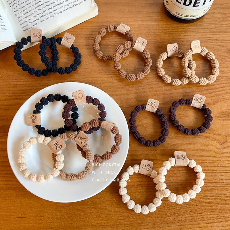 Tie hair band female simple tie hair rubber band发带