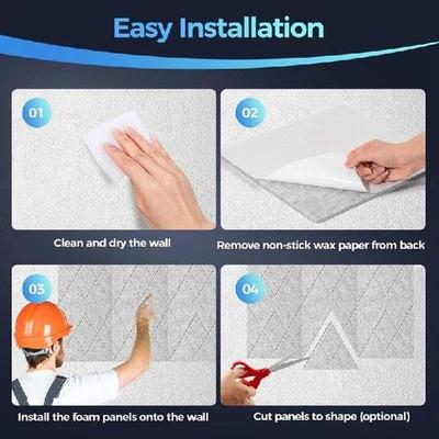 12 Pack Acoustic Foam Panels 12X12x0.4Inch, Self Adhesive