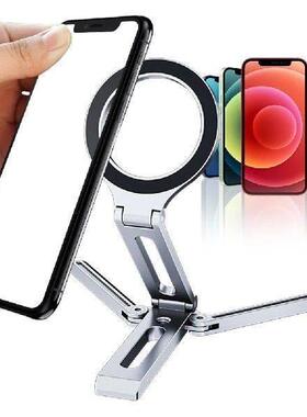 Magnetic Phone Tripod Aluminum Alloy Smartphone Desk Stand