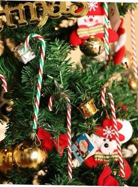 Christmas Candy Canes Acrylic Xmas Tree Hanging Twisted Crut