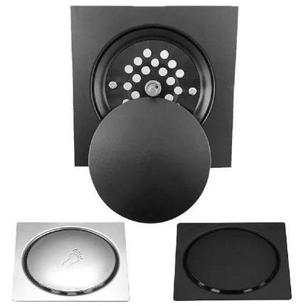 Removable Square Shower Drain Press Type Rust-proof