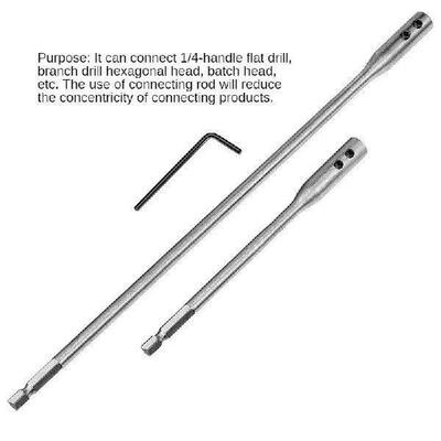 Drill Extension Connect Rod 150/300mm Fit For Flat Drill