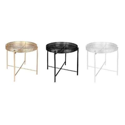 Iron Outdoor Side Table Modern Weather Resistant Waterproof