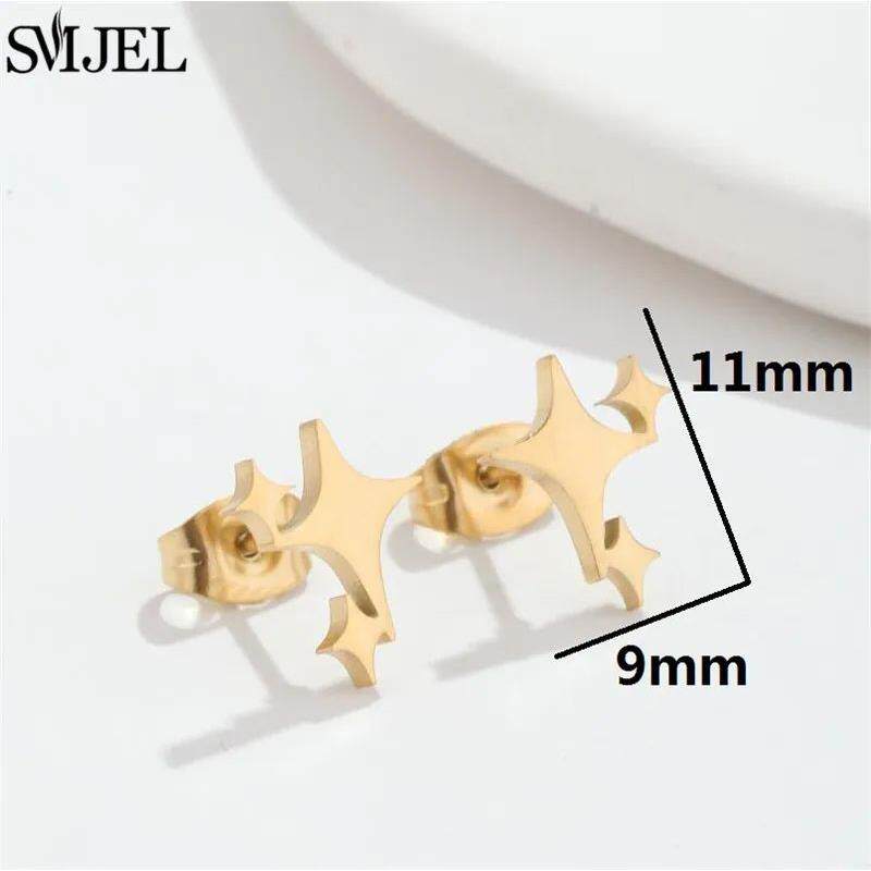 Mini Animal Stainless Steel Earrings for Women Children Jewe